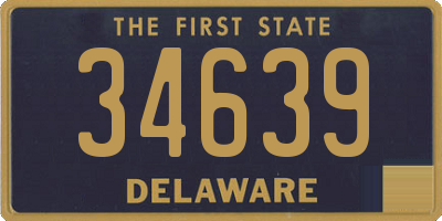 DE license plate 34639