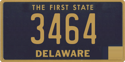 DE license plate 3464