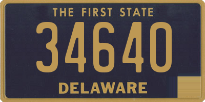 DE license plate 34640