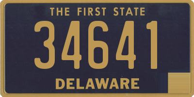 DE license plate 34641