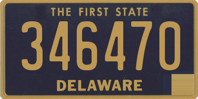 DE license plate 346470