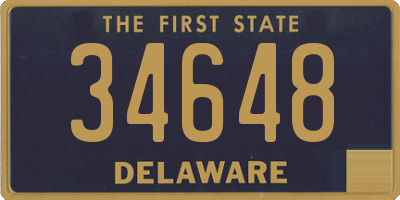 DE license plate 34648