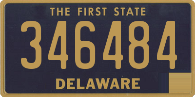 DE license plate 346484