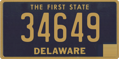 DE license plate 34649