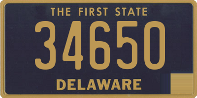 DE license plate 34650