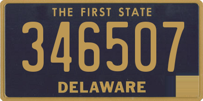 DE license plate 346507