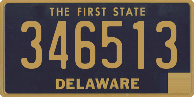 DE license plate 346513