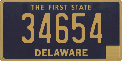 DE license plate 34654