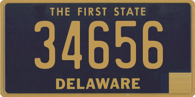 DE license plate 34656