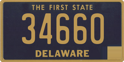 DE license plate 34660