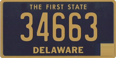 DE license plate 34663