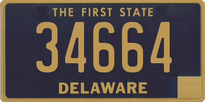 DE license plate 34664