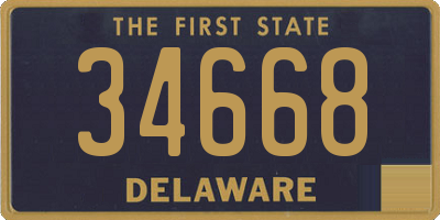 DE license plate 34668