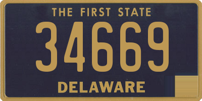 DE license plate 34669