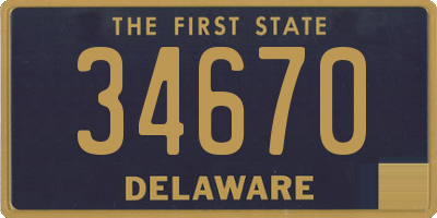 DE license plate 34670