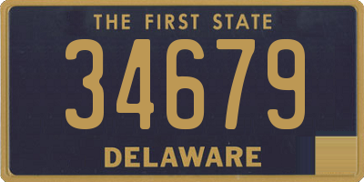 DE license plate 34679