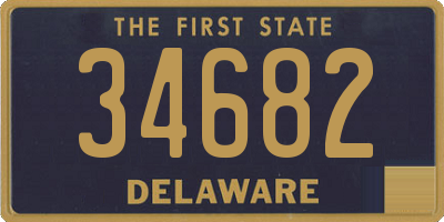 DE license plate 34682