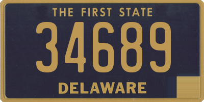 DE license plate 34689