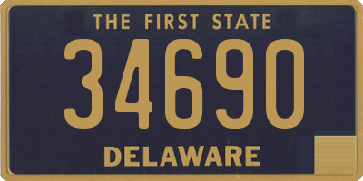 DE license plate 34690