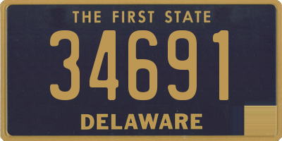 DE license plate 34691