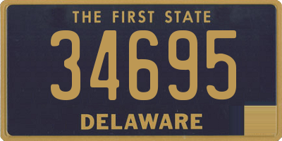 DE license plate 34695