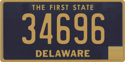 DE license plate 34696