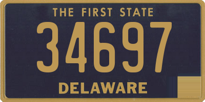 DE license plate 34697