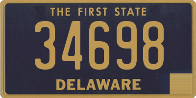 DE license plate 34698