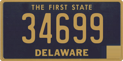 DE license plate 34699