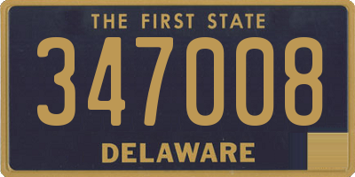 DE license plate 347008