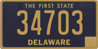 DE license plate 34703