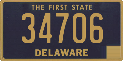 DE license plate 34706