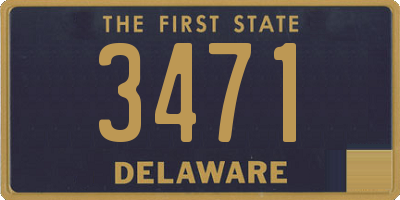 DE license plate 3471