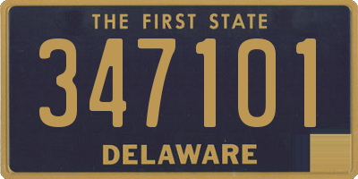DE license plate 347101