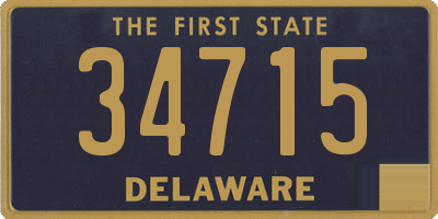 DE license plate 34715