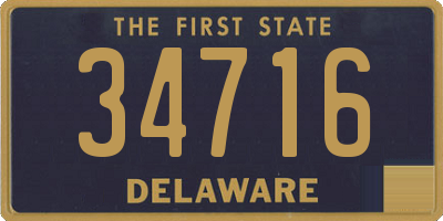 DE license plate 34716