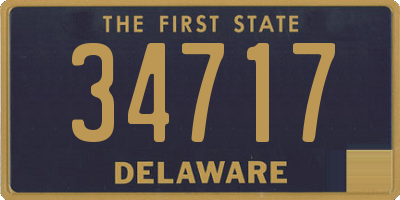 DE license plate 34717