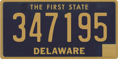 DE license plate 347195