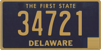 DE license plate 34721