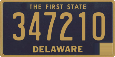 DE license plate 347210