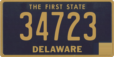 DE license plate 34723