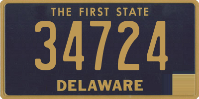 DE license plate 34724