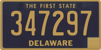 DE license plate 347297