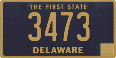 DE license plate 3473