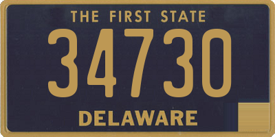 DE license plate 34730