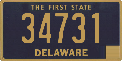 DE license plate 34731