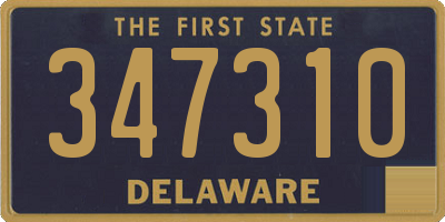 DE license plate 347310