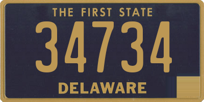 DE license plate 34734