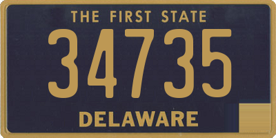 DE license plate 34735