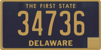 DE license plate 34736